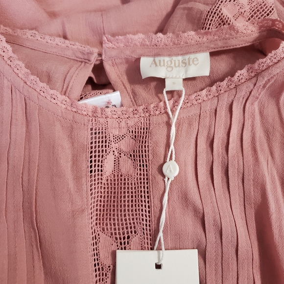 Auguste Elliott Midi Dress (No Slip) in Blush Size Small - Picture 9 of 15